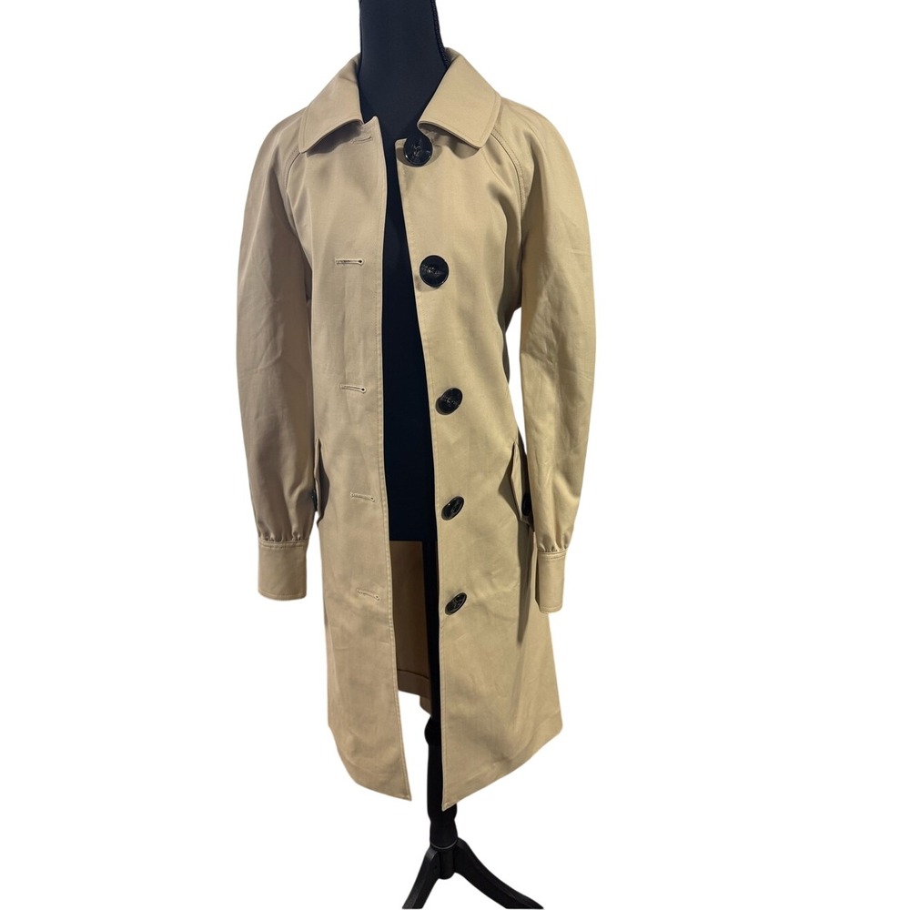 Boden Women U0129 Belted Trench Coat Beige Tan Classic Capsule Wardrobe Timeless